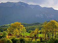 Panorama image of Lika in Croatia