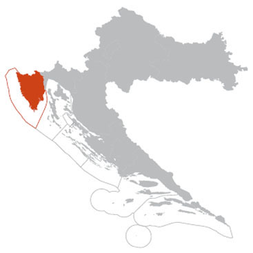 Istria Region map