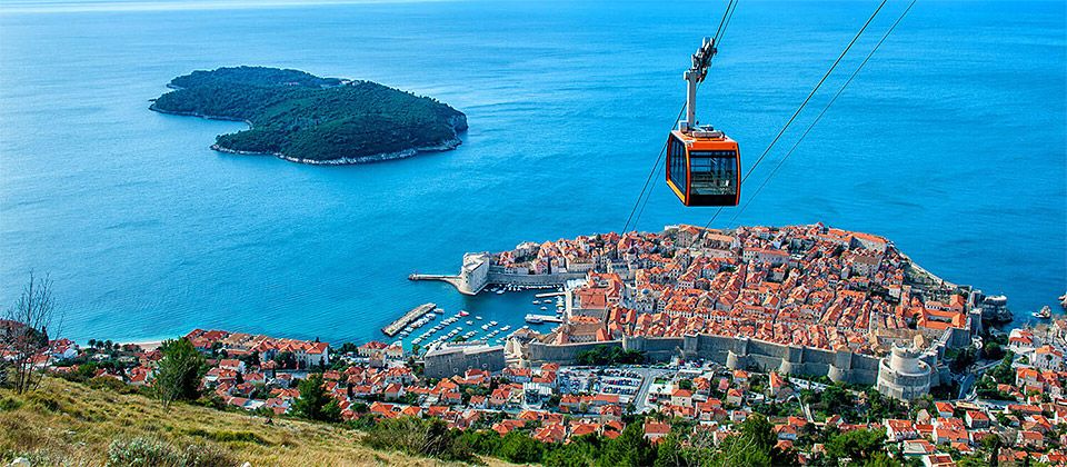 Dubrovnik Cable car panorama view