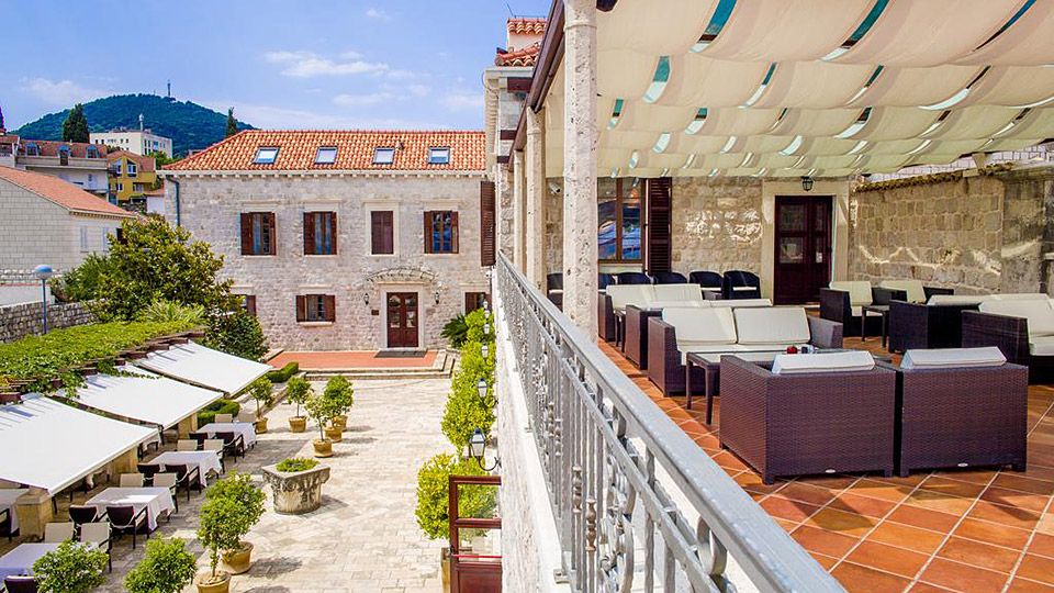Hotel Kazbek in Dubrovnik, outside terrace